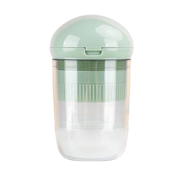 Dispositivo di taglio ed erogazione multifunzionale portatile 4 in 1 Mini Pill Box (verde)