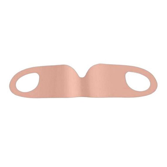 Maschera per gli occhi lavabile, resistente, oscurante, morbida, per alleviare l'affaticamento, delicata sulla pelle, traspirante, elastica, taglia: M (rosa)