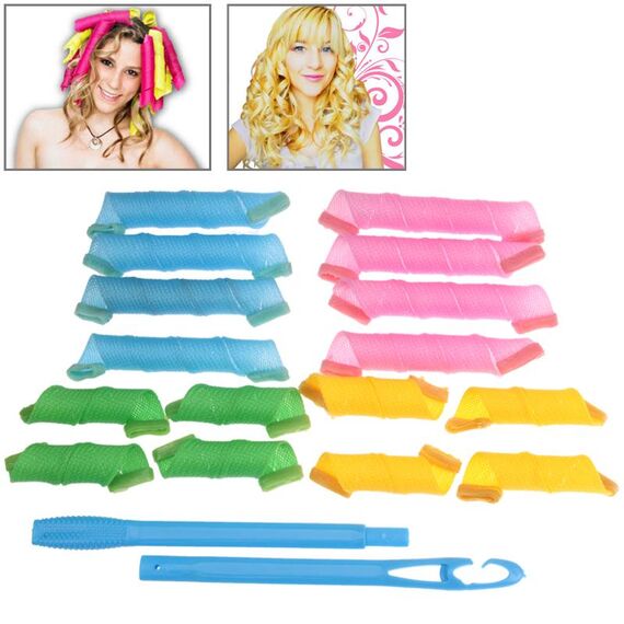 16 x Magic Leverage Circle Hair Styling Roller Bigodino (verde)