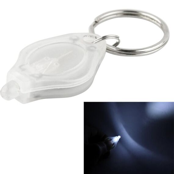 Mini torcia a LED, luce bianca (trasparente)