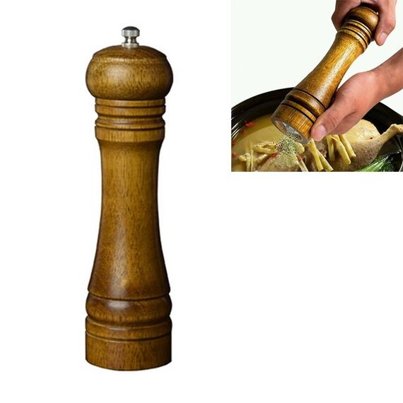 Macinacaffè in legno classico per sale e pepe in legno da 8 pollici Muller