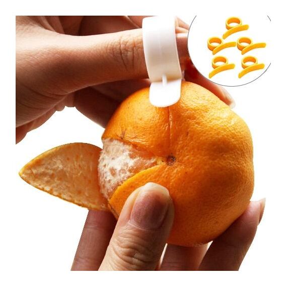 10 pz Tipo di Anello Limone Arancia Mandarino Apri Pelapatate Buccia Affettatrice Taglierina Frutta Rimozione Pelle Coltello Aiuto, Consegna Colore Casuale