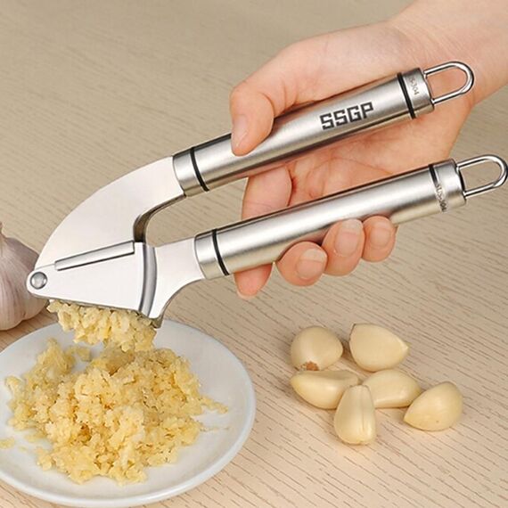 Affettatrice per frantoio pressa per aglio in acciaio inossidabile 304 per uso alimentare