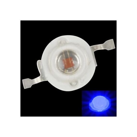 Lampadina LED ad alta potenza da 10 pezzi da 1 W per torcia, flusso luminoso: 20-25 lm (luce blu)