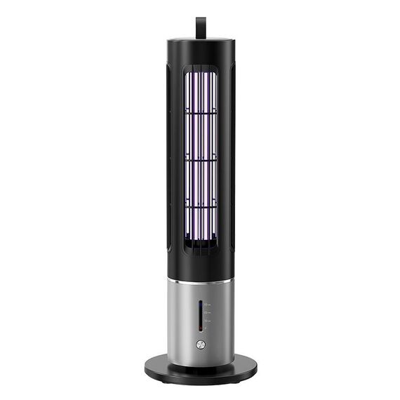 Trappola per mosche mute ricaricabile con lampada UV antizanzare D9 con temporizzazione a 3 velocità (nero)