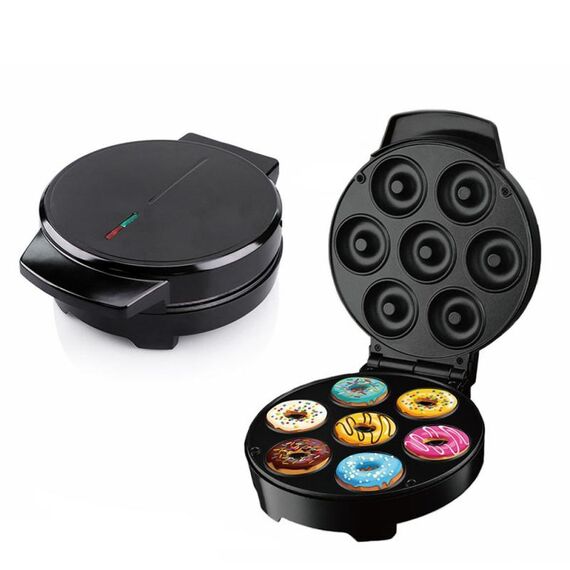 La mini macchina per ciambelle da 1000 W può produrre 7 ciambelle. Spina americana da 110 V