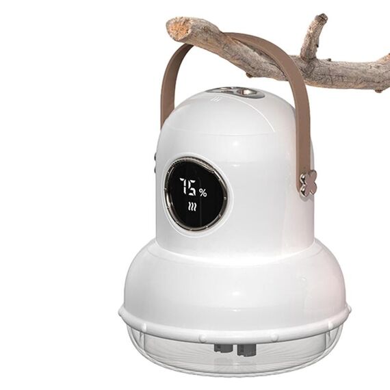 ICARER FAMILY IF-JS01 Umidificatore a doppio spray con luce notturna da tavolo con ricarica USB, Colore: bianco (digitale)