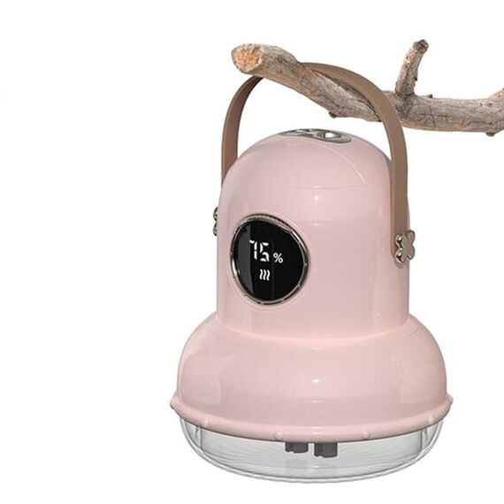 ICARER FAMILY IF-JS01 Umidificatore a doppio spray con luce notturna da tavolo con ricarica USB, Colore: rosa (digitale)