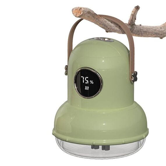ICARER FAMILY IF-JS01 Umidificatore a doppio spray con luce notturna da tavolo con ricarica USB, Colore: verde (digitale)