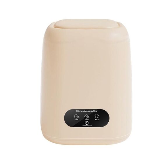 Lavatrice portatile per biancheria intima per piccole famiglie, dimensioni: spina UK (giallo latte)