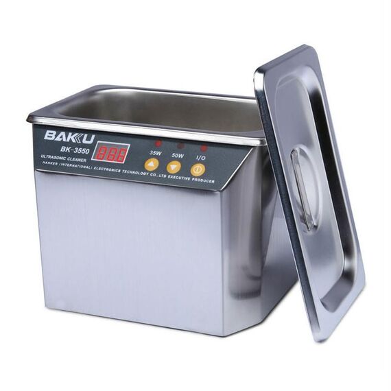 BAKU BK-3550 35W / 50W Detergente a ultrasuoni regolabile per display LCD da 0,8 l, CA 110 V, spina americana