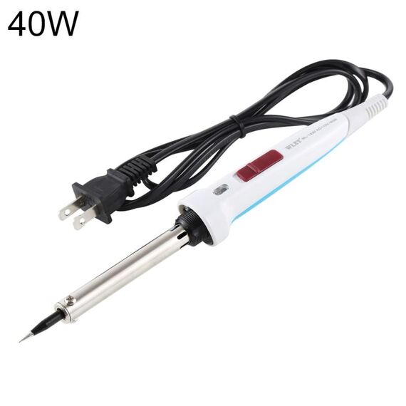 WLXY WL-1430 Saldatore elettrico a temperatura costante da 40 W con indicatore luminoso, CA 110 V, spina americana