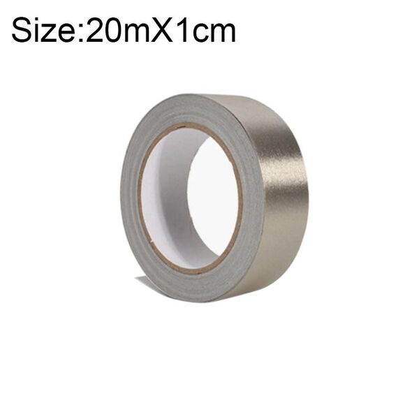 Panno adesivo in tessuto conduttivo biadesivo a trama normale Panno adesivo monofacciale per schermatura EMI Riparazioni, dimensioni: 20 m x 1 cm
