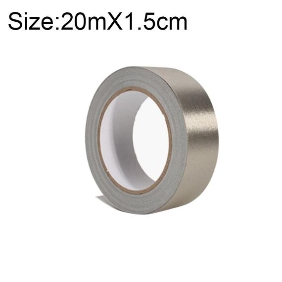 Panno adesivo in tessuto conduttivo biadesivo a trama normale Panno adesivo monofacciale per schermatura EMI Riparazioni, dimensioni: 20 m x 1,5 cm