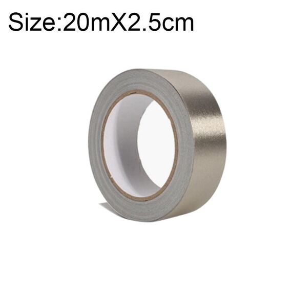 Panno adesivo in tessuto conduttivo biadesivo a trama liscia Panno adesivo monofacciale per schermatura EMI Riparazioni, dimensioni: 20 mx 2,5 cm
