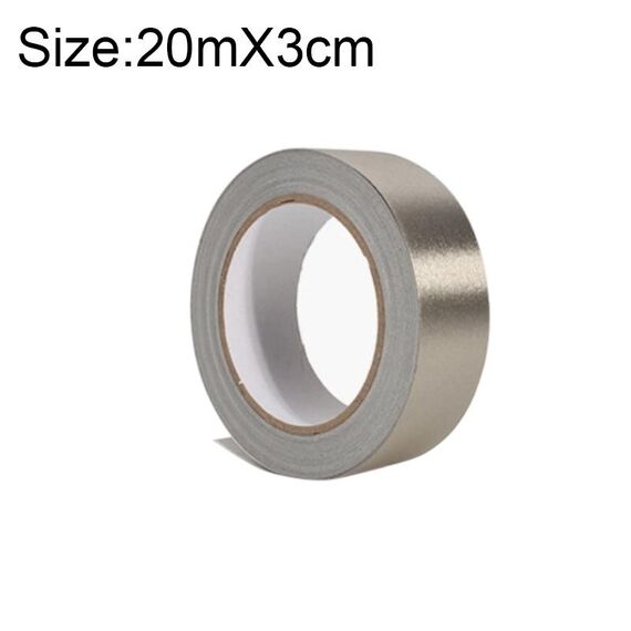 Panno adesivo in tessuto conduttivo biadesivo a trama normale Panno adesivo monofacciale per schermatura EMI Riparazioni, dimensioni: 20 mx 3 cm