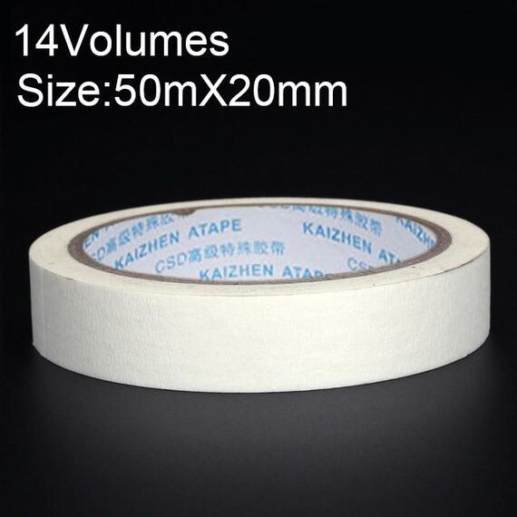 14 volumi ad alta adesione per decorazione a spruzzo per mascheratura da ufficio per scrivere un bellissimo nastro di carta, dimensioni: 50 mx 20 mm