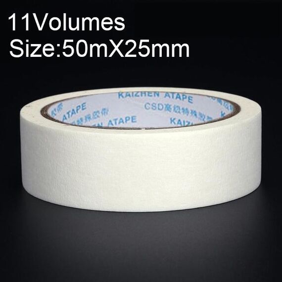 11 volumi ad alta adesione per decorazione a spruzzo per mascheratura da ufficio per scrivere bellissimo nastro di carta, dimensioni: 50 mx 25 mm