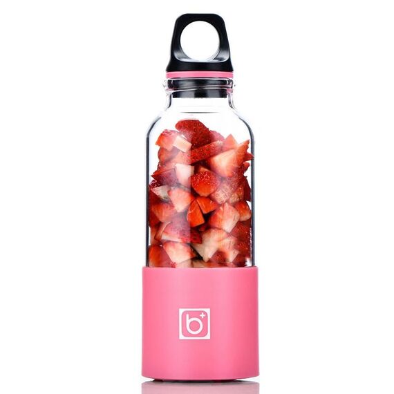 Bingo 500ml Mini portatile USB ricaricabile elettrico spremiagrumi frullatore per tazza, 22000 giri al minuto (rosa)
