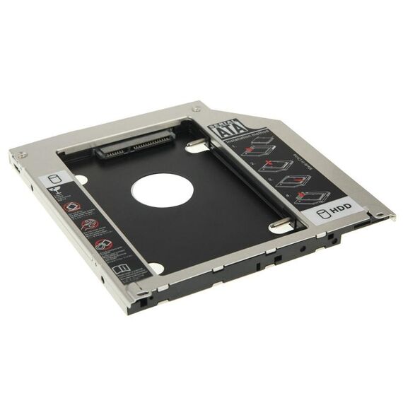 Caddy per disco rigido da 2,5 pollici con secondo HDD SATA a SATA per Apple MacBook Pro, spessore: 9,5 mm