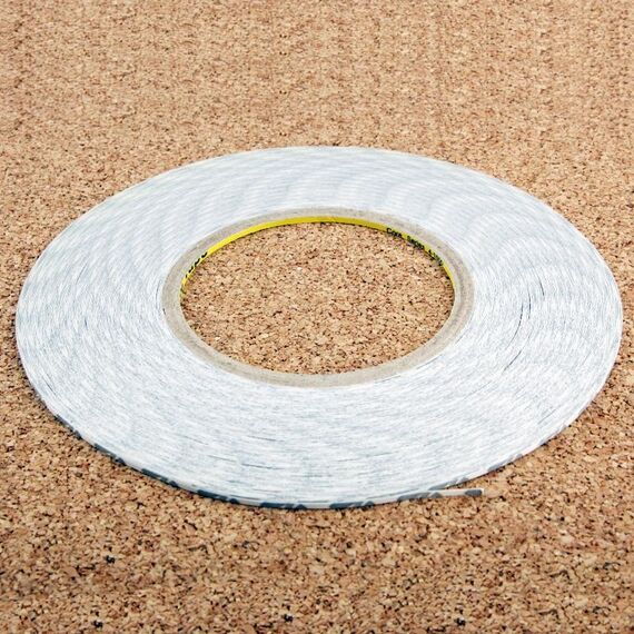 Nastro adesivo adesivo a doppia fianco da 1mm per iPhone / Samsung / HTC Pannello per cellulare Riparazione del pannello tattile, lunghezza: 50m (bianco)