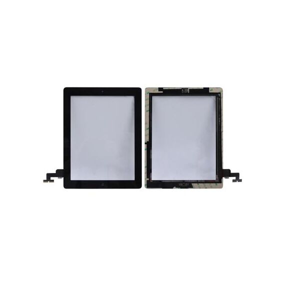 Pannello a sfioramento (pulsante controller + cavo flessibile a membrana per tasto home pulsante + adesivo per installazione pannello a sfioramento) per iPad 2 / A1395 / A1396 / A1397 (nero)