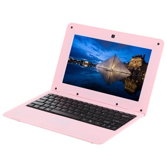 Notebook PC da 10,1 pollici, 1 GB + 8 GB, Android 6.0 A33 Dual-Core ARM Cortex-A9 fino a 1,5 GHz, WiFi, scheda SD, disco U (rosa)