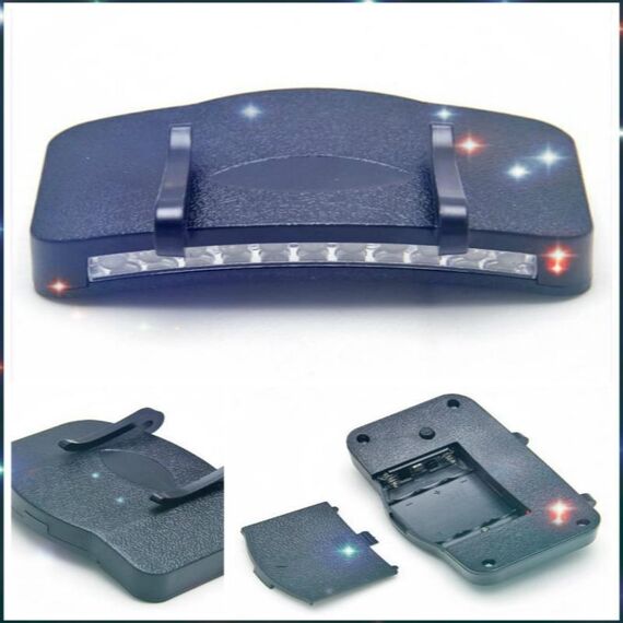 11 LED Clip On Cap light Torcia bianca da campeggio Clip-On Cap / Hat Light Lamp Ciclismo Escursionismo Camping Cap Light