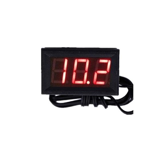 50 ~ 110C LED Misuratore di temperatura Rilevatore Sensore Sonda 12V Termometro digitale Monitor Tester (rosso)