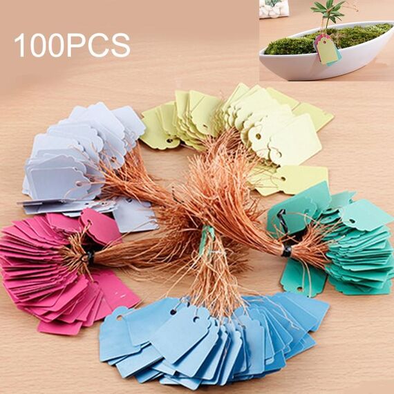 100 pezzi impermeabile durevole e riutilizzabile plastica vivaio giardino etichetta pianta etichetta fiore etichetta etichetta etichetta pianta, consegna a colori casuali