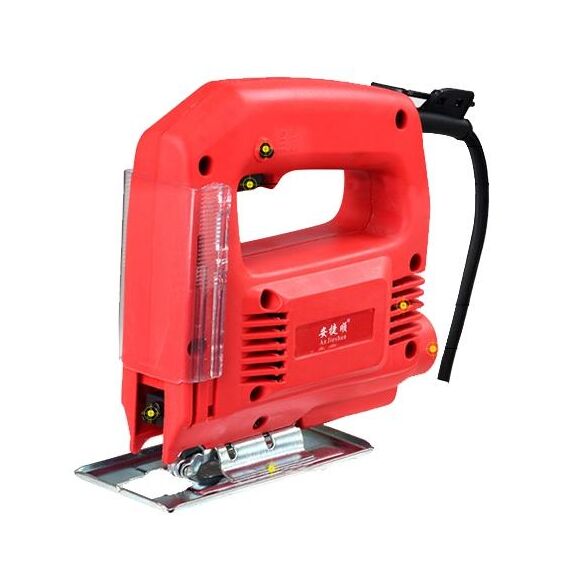 Seghetto alternativo 220V Sega elettrica Lavorazione del legno Utensili elettrici Seghe a mano multifunzione Seghe a mano Sega per legno con laser (2 lame) senza guida, spina europea