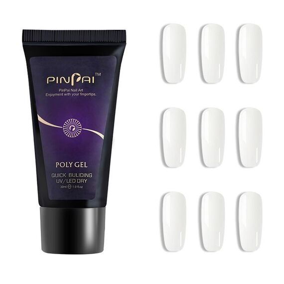 30g Colla per unghie Manicure Art Colla a estensione rapida Gel indolore Crema per fototerapia per ricostruzione unghie rimovibile