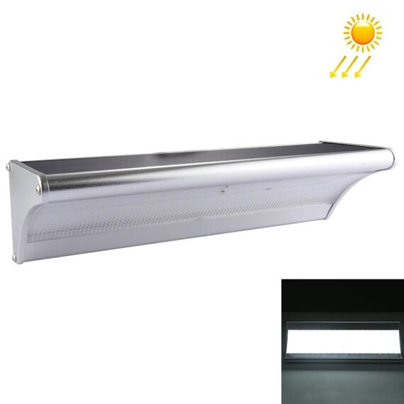 Luce solare con sensore di movimento radar a microonde impermeabile IP65 a luce bianca 8W, 60 LED SMD 2835 1100 LM Lampada a risparmio energetico per esterni con pannello solare 5V 4,2W