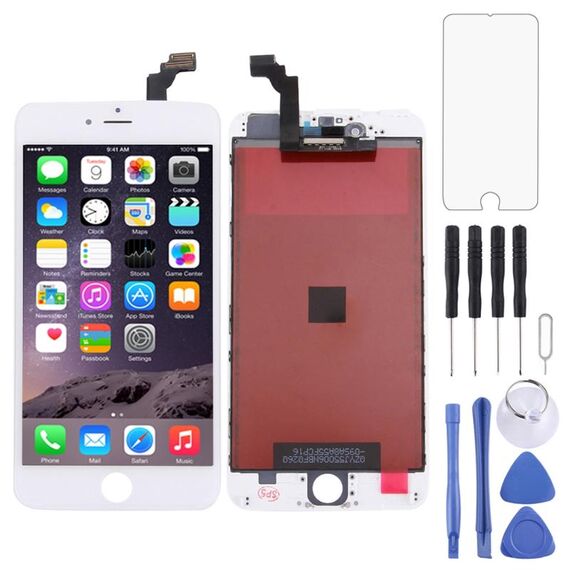 Schermo LCD TFT per iPhone 6 Plus Digitizer Assemblaggio completo con cornice (bianco)