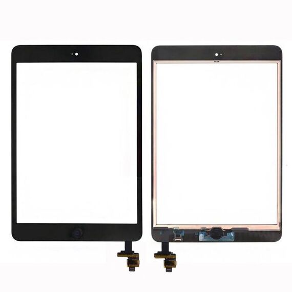 Touch Screen Digitizer + Chip IC + Control Flex Assembly per iPad mini e iPad mini 2 (nero)