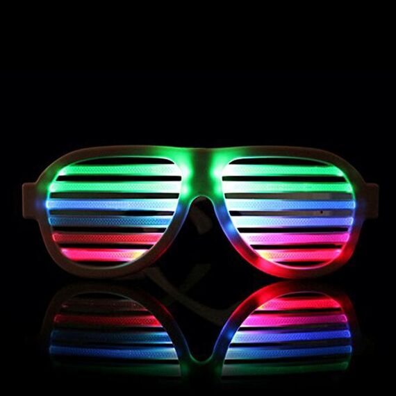 LED-CM03 LED Musical Shades Sound & Music Active LED Party Glasses con caricatore USB