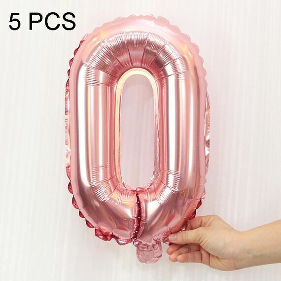 5 PCS 16 pollici Number Foil Balloons Busy Birthday Party Balloons da sposa