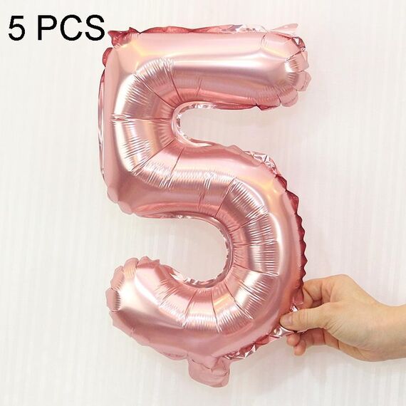 5 PCS 16 pollici Number Foil Balloons Busy Birthday Party Balloons da sposa
