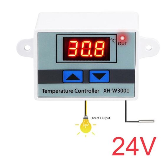 XH-W3001 Regolatore di temperatura LED digitale Arduino Interruttore di riscaldamento per riscaldamento Termostato Sensore NTC 24V