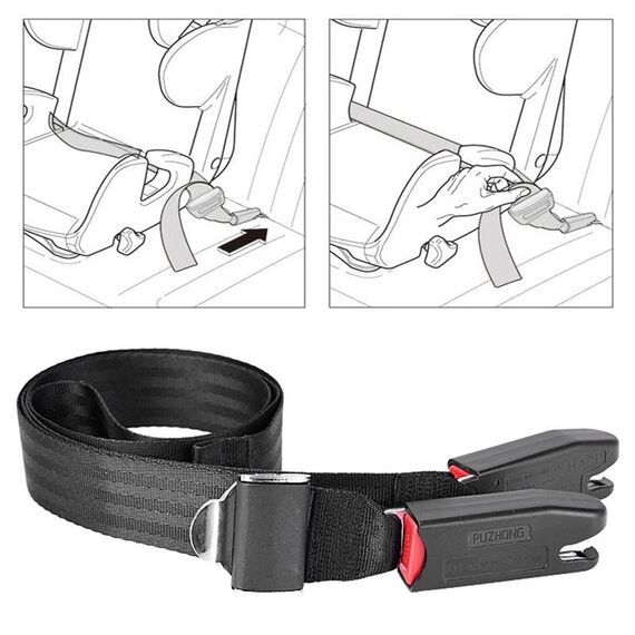Cintura di fissaggio per seggiolino auto per bambini Cintura di collegamento morbida per interfaccia ISOFIX per bambini