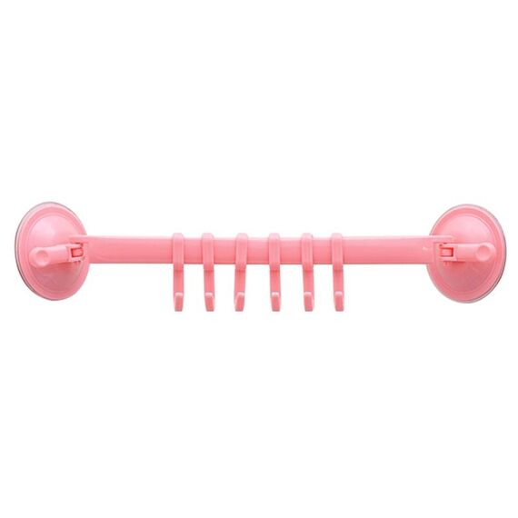 Cucina Bagno Muro Potente Ventosa Portasciugamani Gancio Creativo Gancio A Parete (Rosa)