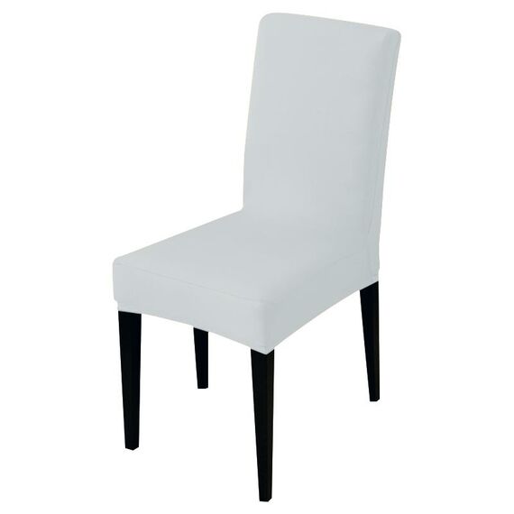 Fodera per sedia moderna in tinta unita Spandex Elastico elasticizzato Fodere per sedie per banchetti di nozze Fodera per sedili da pranzo Copertura per hotel pastorale, Specifica: Formato universale (Bianco latte)
