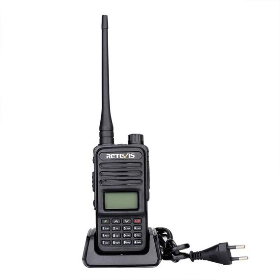 Retevis RT85 UE FREQUENZA 136.000-174.000 MHz + 400.000-470.000 MHz 200CS Dual Band Digital Due Way Radio Handheld Walkie Talkie (Nero)