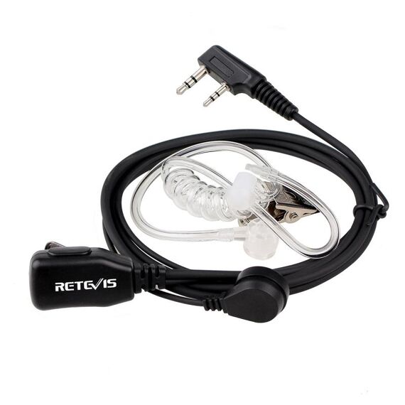 Retevis C9003 2 pin PTT altoparlante altoparlante microfono tubo acustico auricolare auricolare