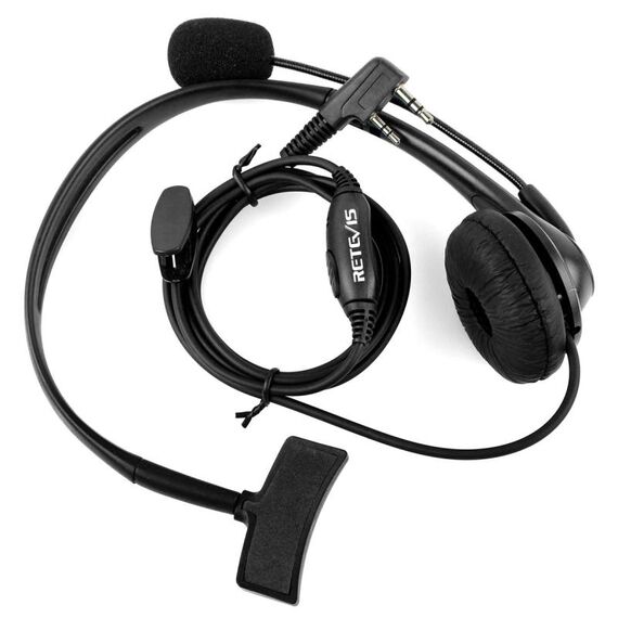 Microfono per cuffie PTT a 2 PIN Retevis TK per H-777 / RT-5R / RT-5RV / RT-B6