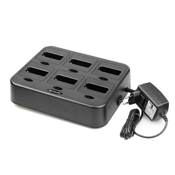 Retevis RTC22 Multi-Function Walkie Walkie Walkie Caricabatterie per Retevis RT22, spina UE