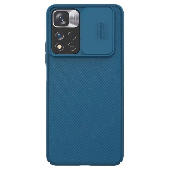 Per Xiaomi Redmi Nota 11 Pro / 11 Pro + Nillkin Black Mirror Series Camshield PC Cassa del telefono PC (blu)