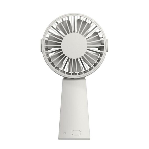 VH F15 ZAO 3 in 1 Ventola elettrica portatile USB caricatore, regolazione a 3 velocità (grigio chiaro)