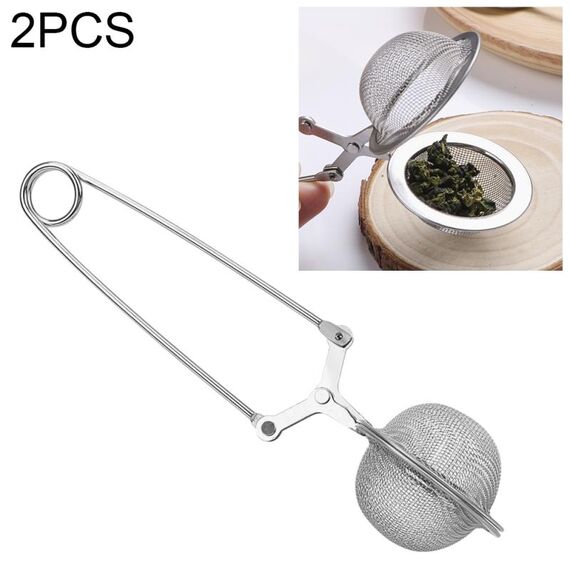 Infusore per tè con filtro per spezie alle erbe aromatiche da 2 pezzi in acciaio inossidabile