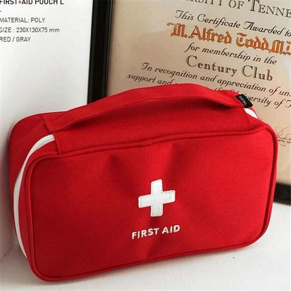 Borsa per kit di pronto soccorso da viaggio Scatola di salvataggio di emergenza domestica (rossa)